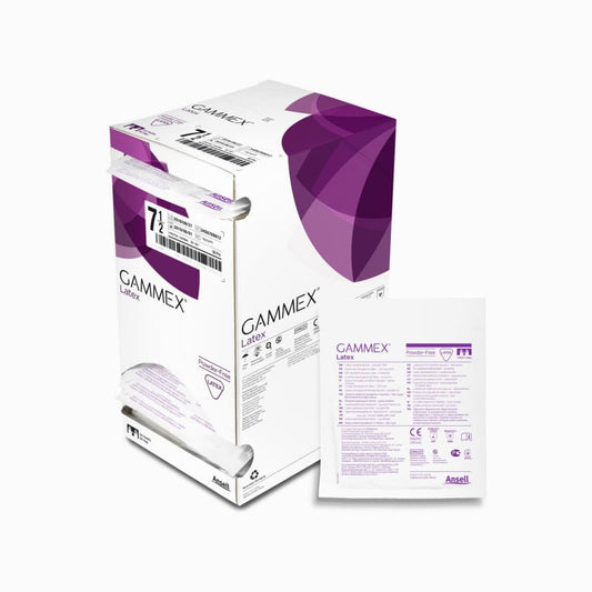 Gammex Latex Handschuhe OP - puderfrei, natürliche Passform, von Ansell - Med-Praxisbedarf