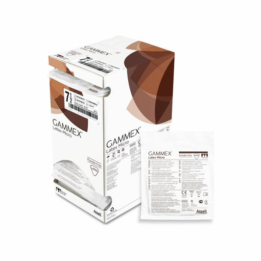 Gammex Latex Micro OP-Handschuhe - für Augen- und Mikrochirurgie, bräunliche Färbung - Med-Praxisbedarf