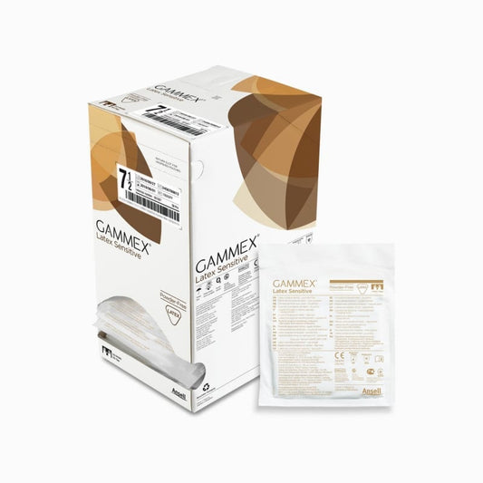 Gammex Latex Sensitive OP-Handschuh - puderfreier Latexhandschuh mit sehr guter Tastsensibilität - Med-Praxisbedarf