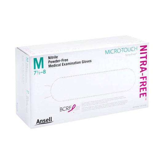MICRO-TOUCH Nitrafree Untersuchungshandschuhe - puder- und latexfreie Nitrilhandschuhe mit sicherem Griff - Med-Praxisbedarf