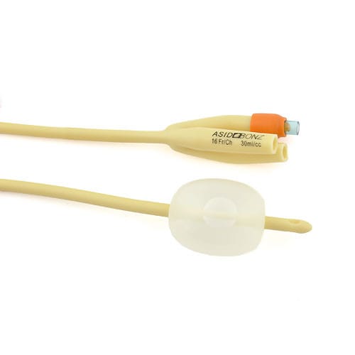 Latex Nelaton Katheter dreiläufig - Blasenkatheter mit 30ml Ballonvolumen von Asid Bonz - Med-Praxisbedarf