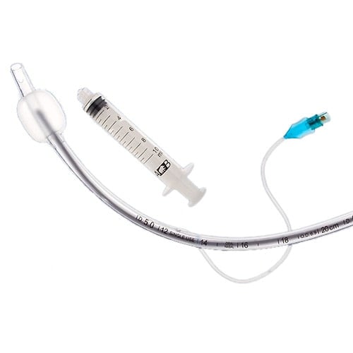 Trachealtubus ENDOSID Emergency - Detailansicht mit aufblasbarer Manschette und Konnektor - Med-Praxisbedarf