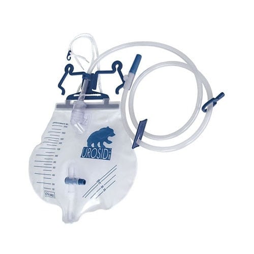 Urindrainagesystem Urosid 2000S - klinisches System mit weitem Halter und Kordel - Med-Praxisbedarf