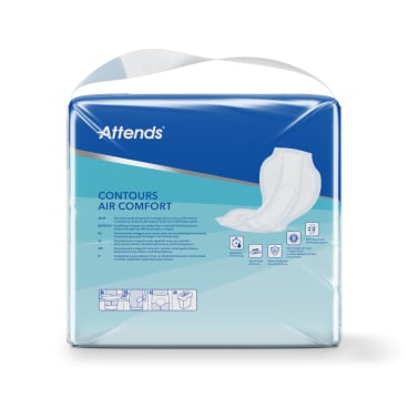 Attends Contours Air Comfort Einlage - saugstark, für Harn- und Stuhlinkontinenz geeignet - Med-Praxisbedarf