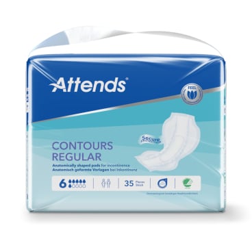 Attends Contours Regular Einlagen Packung - mehrere Vorlagen für den täglichen Bedarf - Med-Praxisbedarf