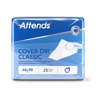 Attends Cover-Dri Classic Bettschutzunterlage 60x90 cm - Einmal-Schutzunterlage für medizinische Einrichtungen - Med-Praxi...