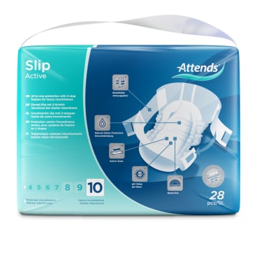 Attends Slip Active 10 - Inkontinenzhosen stark saugfähig, Medizinprodukt nach MPG - Med-Praxisbedarf