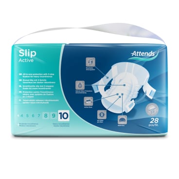 Attends Active 10 Inkontinenzslip - Stark saugfähiges Medizinprodukt für aktive Nutzer - Med-Praxisbedarf
