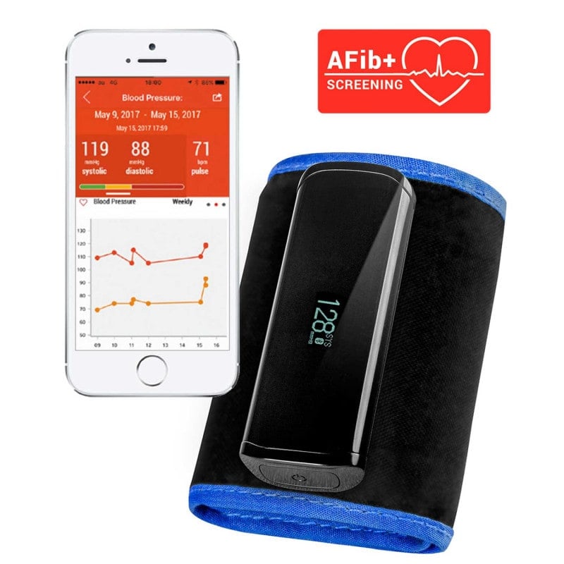 Bluetooth-Blutdruckmessgerät Oberarm - Gerät zur Echtzeit-Datenübertragung per App - Med-Praxisbedarf