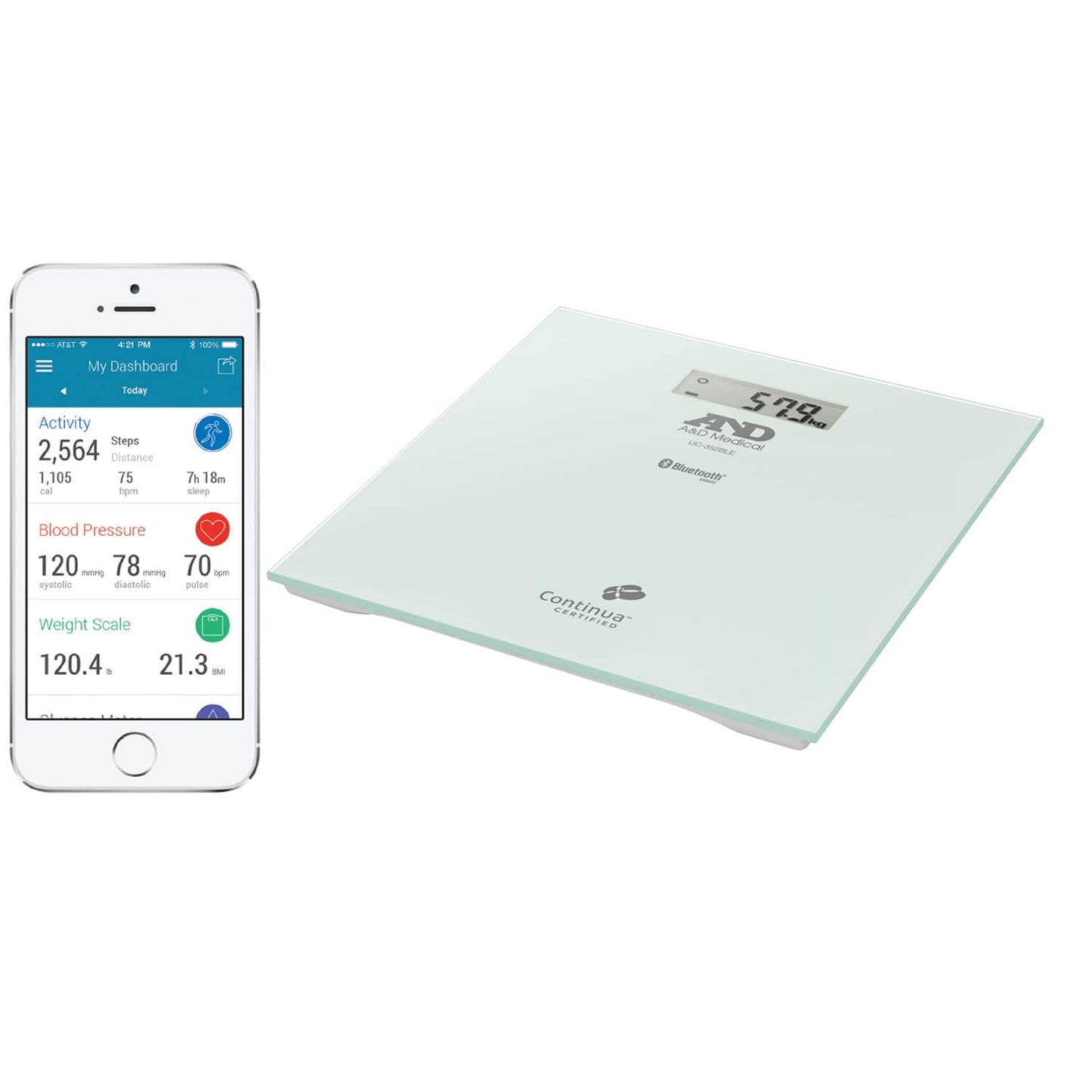 Glas-Personenwaage UC-352BLE digital - moderne Lösung für medizinische Einrichtungen - Med-Praxisbedarf