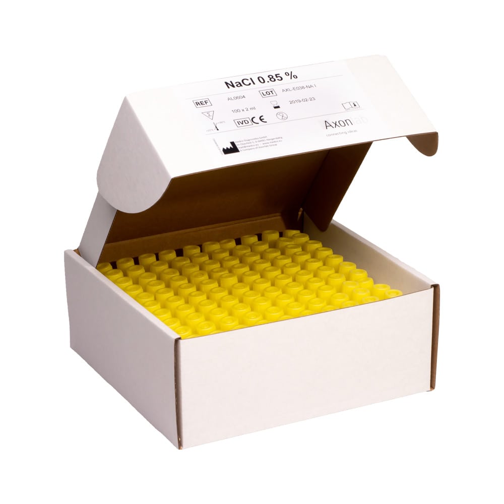 NaCl-Röhrchen 0.85% 2 ml gebrauchsfertig - für Inokulum-Vorbereitung - Med-Praxisbedarf
