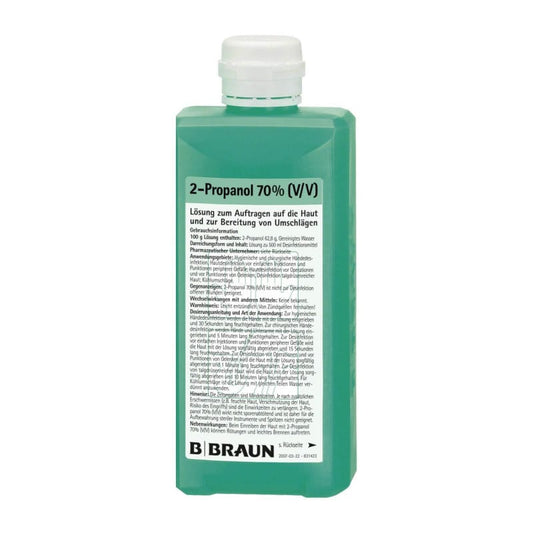 2-Propanol 70% Händedesinfektion - gebrauchsfertig für hygienische und chirurgische Desinfektion - Med-Praxisbedarf
