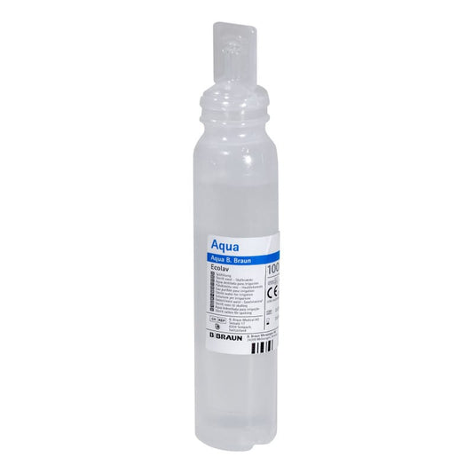Aqua B. Braun Ecolav sterile Spüllösung - Mit praktischem Spülkonus für medizinische Anwendungen - Med-Praxisbedarf