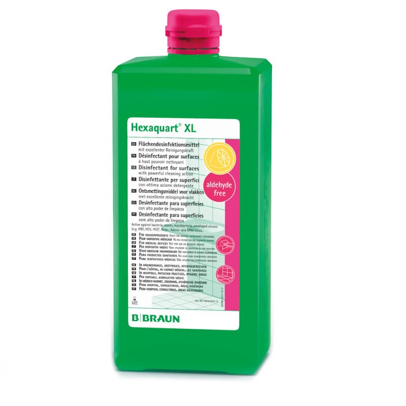 Hexaquart XL Flächendesinfektionsmittel Konzentrat - kombiniert Reinigung und Desinfektion - Med-Praxisbedarf