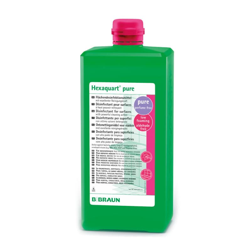Flächendesinfektion Hexaquart pure - Konzentrat in Kanister für Inventar und Fußböden - Med-Praxisbedarf