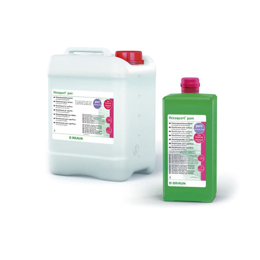 Hexaquart pure Flächendesinfektion - Konzentrat für Reinigung und Desinfektion von Oberflächen - Med-Praxisbedarf