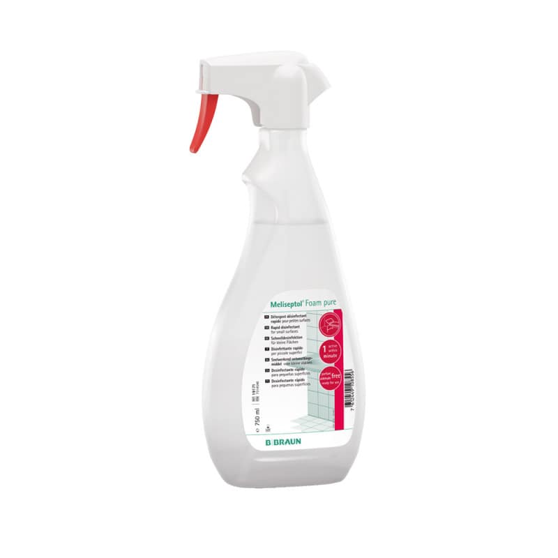 Meliseptol Foam pure Desinfektionsschaum - alkoholischer Desinfektionsschaum für kleine Flächen - Med-Praxisbedarf