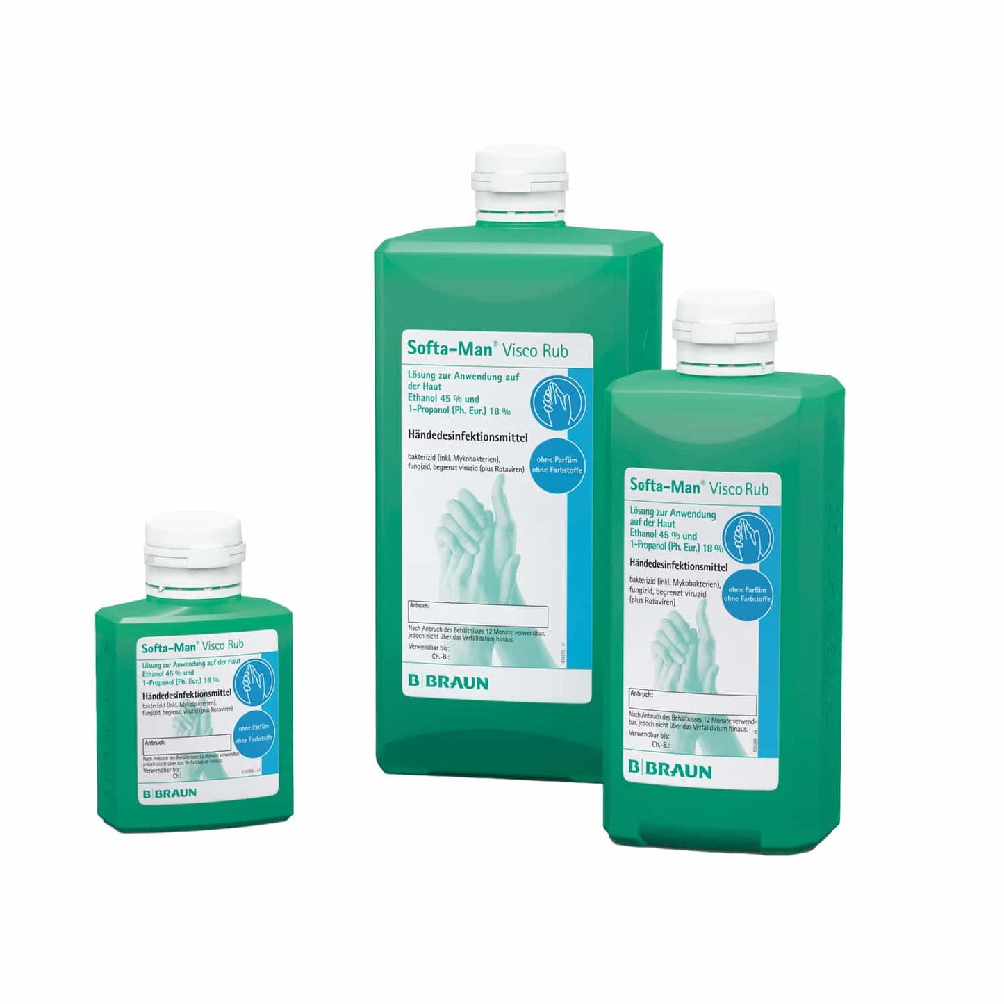B. Braun Softa-Man ViscoRub Händedesinfektionsgel - viskoses Gel für hygienische Händedesinfektion - Med-Praxisbedarf