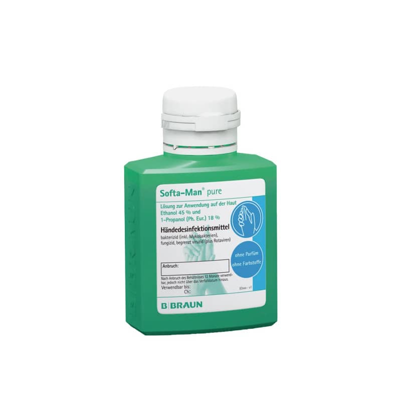 B. Braun Softa Man pure Händedesinfektionsmittel - pflegende Formel, hautschonend - Med-Praxisbedarf