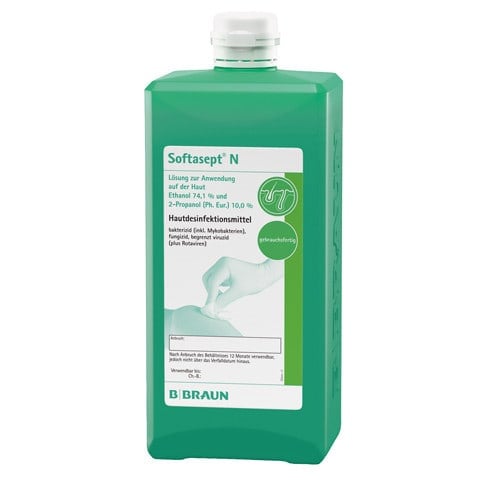 Softasept N Hautdesinfektionsmittel Lösung - farblos und alkoholisch von B. Braun - Med-Praxisbedarf