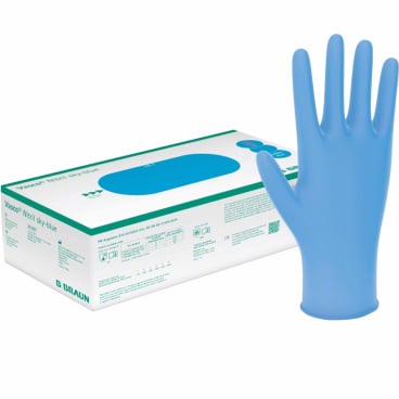 Einmalhandschuhe Nitril sky-blue - medizinische Handschuhe unsteril, elastisch - Med-Praxisbedarf