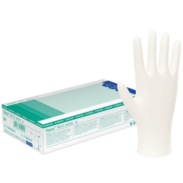 Vasco Nitril white Einmalhandschuhe - feine Nitrilhandschuhe für Arztpraxis und Alltag - Med-Praxisbedarf