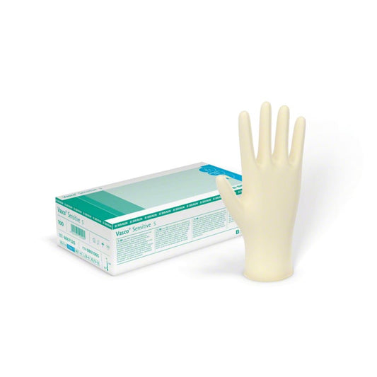 OP Sensitive Untersuchungshandschuhe - puderfreie Naturlatex-Handschuhe unsteril - Med-Praxisbedarf