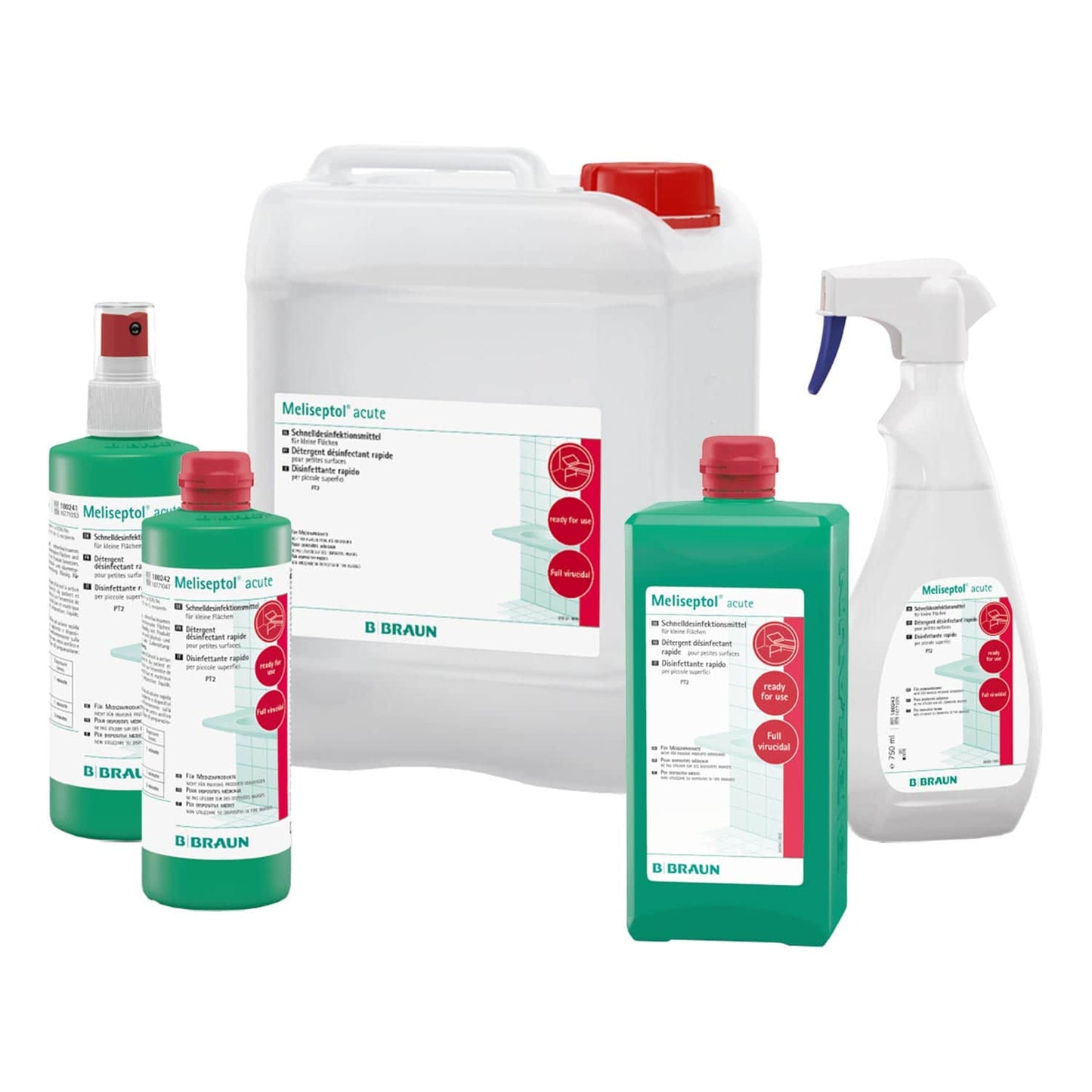 Meliseptol acute Flasche - Desinfektionsmittel mit Propanol und Glykolsäure - Med-Praxisbedarf