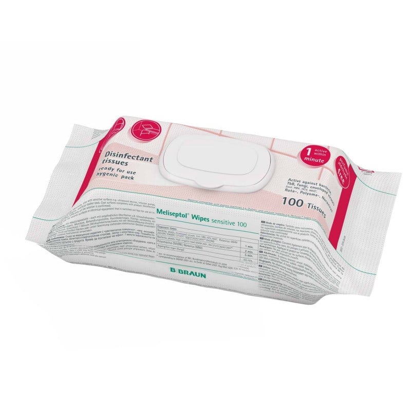 Meliseptol wipes sensitive Flowpack - Desinfektionstücher für empfindliche Oberflächen - Med-Praxisbedarf