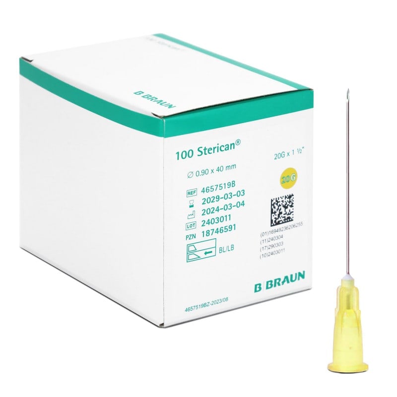Sterican Kanüle Grün 21G - Einmalkanüle für intravenöse Zugänge, Luer-Lock - Med-Praxisbedarf