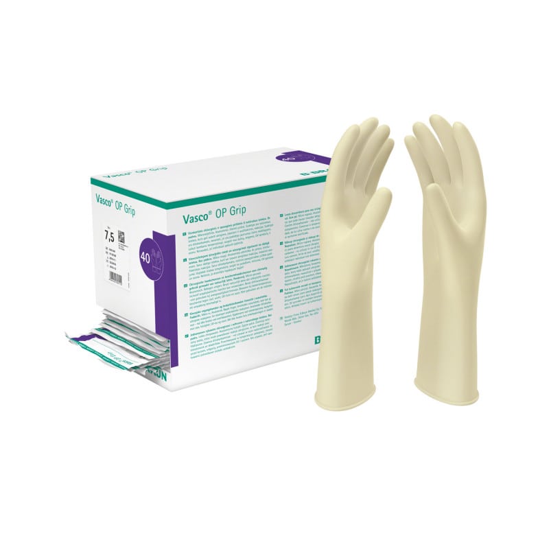 Vasco OP Grip Latex OP-Handschuhe sterile - mit Griffbeschichtung für Eingriffe - Med-Praxisbedarf