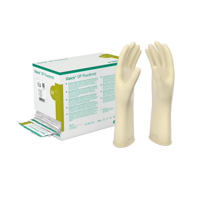 Vasco OP Powdered sterile OP-Handschuhe - Latex, gepudert für operative Eingriffe - Med-Praxisbedarf