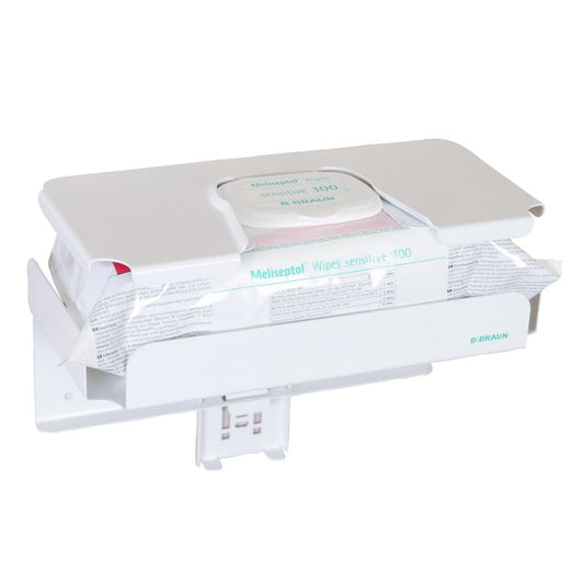 Wandhalterung für Meliseptol sensitive Wipes Flowpack von B. Braun - für Tücherspender - Med-Praxisbedarf