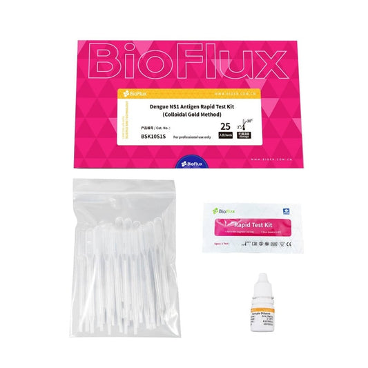 BIOFLUX Dengue Antigen-Schnelltest - Einzelpackung mit Testkassette und Pipette - Med-Praxisbedarf