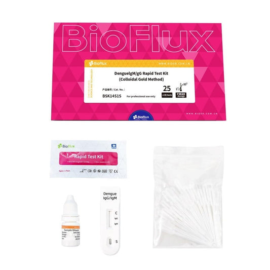 BIOFLUX Dengue Antikörper-Schnelltest - Nachweis von IgM- und IgG-Antikörpern im Blut - Med-Praxisbedarf