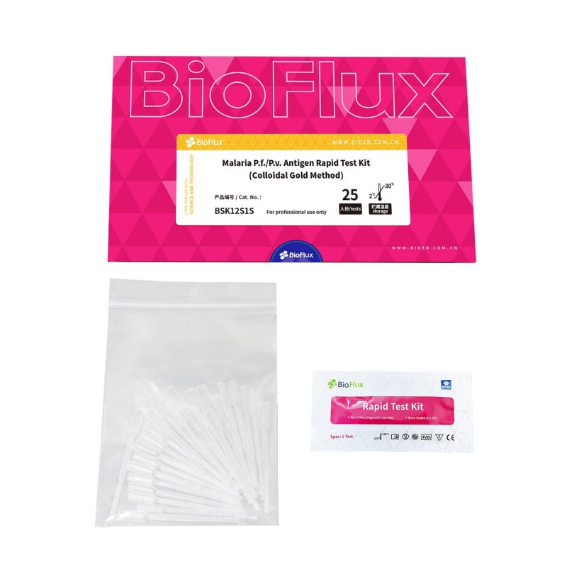 BIOFLUX Malaria Antigen-Schnelltest - qualitativer Nachweis, professionelle In-vitro-Diagnostik - Med-Praxisbedarf