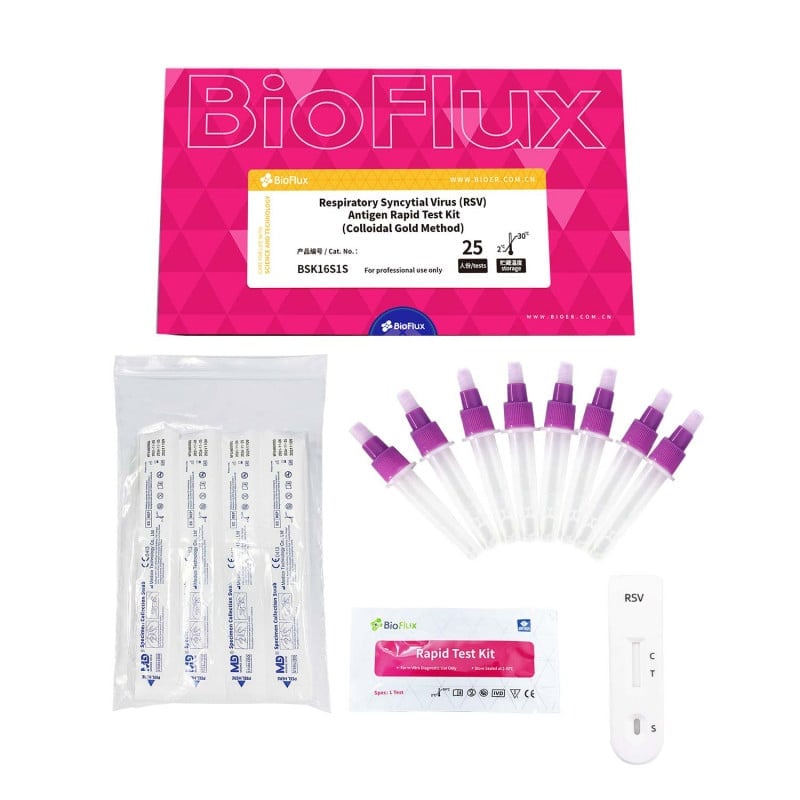BIOFLUX RSV Antigen-Schnelltest - Respiratorisches Synzytial-Virus Nachweis, Hilfsmittel zur Diagnose - Med-Praxisbedarf