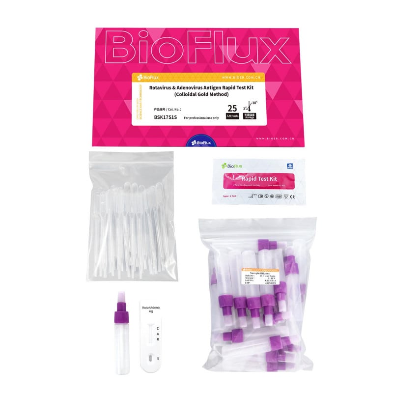 BIOFLUX Rota- und Adenovirus Antigen-Test - Lateral-Flow-Test für Durchfallerreger - Med-Praxisbedarf