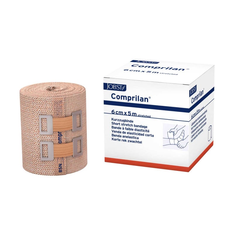 Comprilan Kurzzugbinde - Kompressionsbinde aus 100% Baumwolle für empfindliche Haut - Med-Praxisbedarf