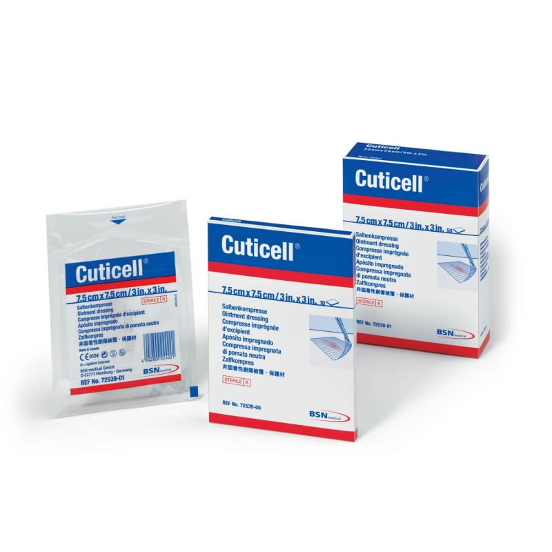 Cuticell Salbenverband von BSN - mit Eucerit-Basis, für Verbrennungen und Platzwunden - Med-Praxisbedarf