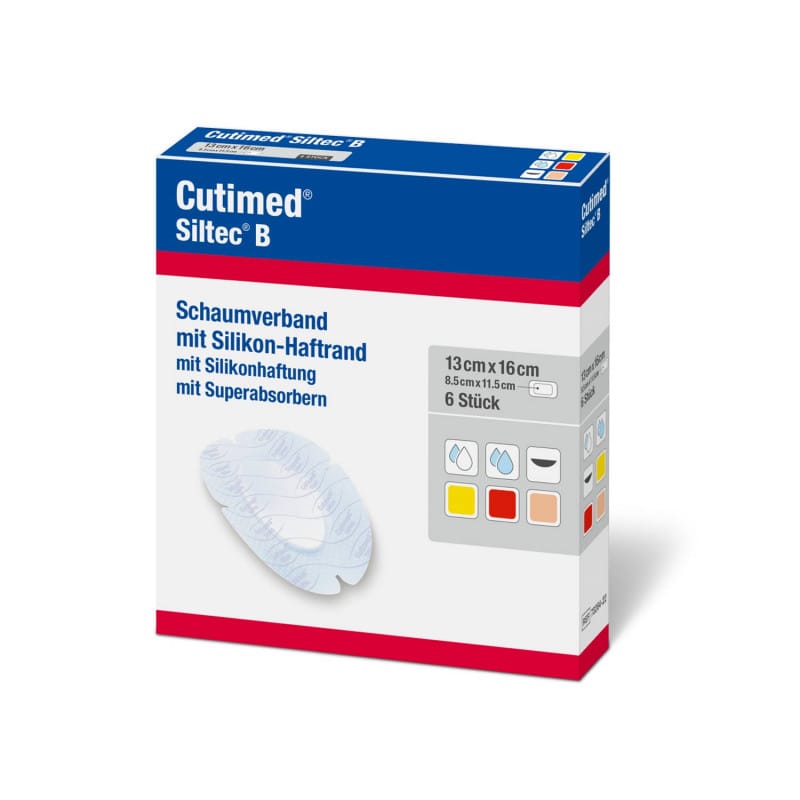 Cutimed Siltec Sonderformen Wundauflage - für schwierige Körperstellen, optimal angepasst - Med-Praxisbedarf