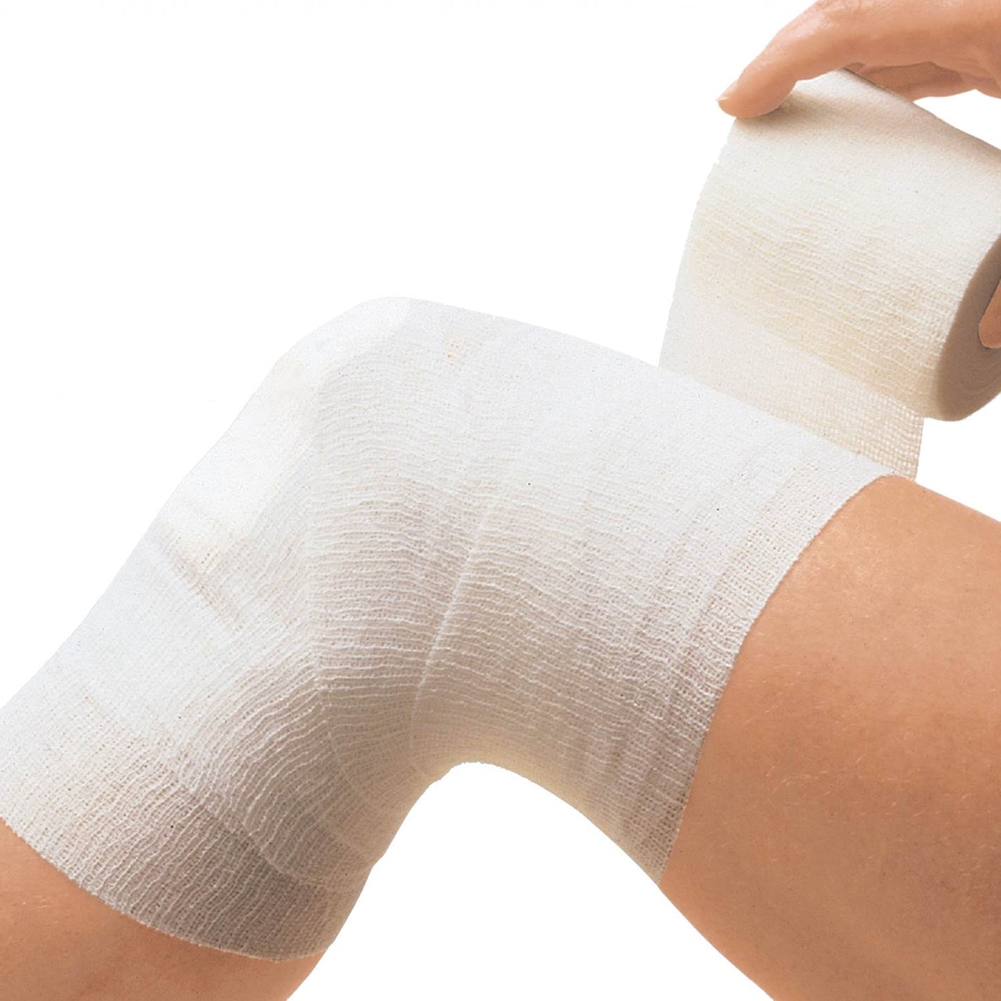 Elastomull haft Binde im Einsatz - elastische Fixierhilfe für Praxis, Klinik und Pflegebereich - Med-Praxisbedarf