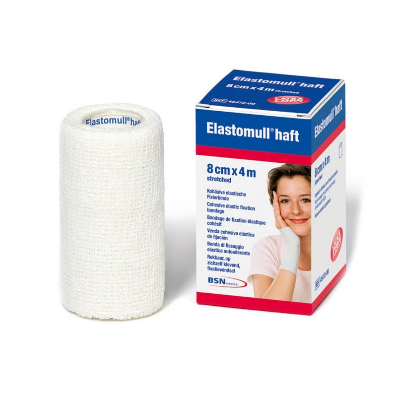 Elastomull haft Fixierbinde Rolle - kohäsive elastische Binde für medizinische Fixierungen - Med-Praxisbedarf