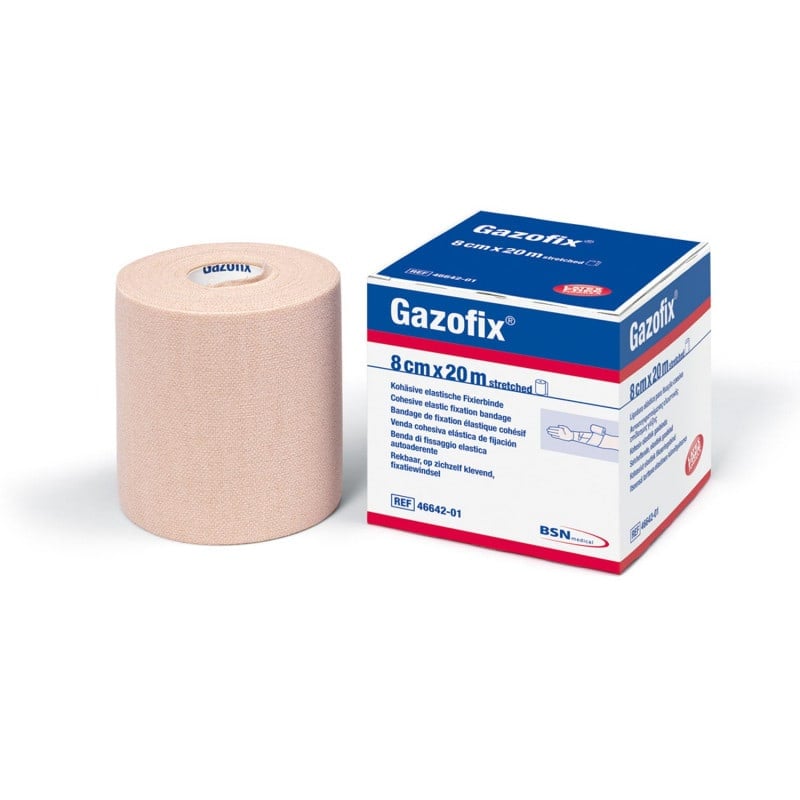 Gazofix elastische Fixierbinde hautfarben - latexfrei für Allergiker, medizinischer Alltag - Med-Praxisbedarf