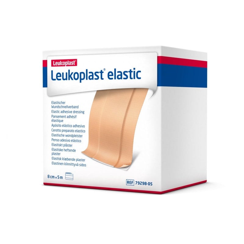 Leukoplast Elastic Pflasterrolle - flexibel und atmungsaktiv für optimalen Halt - Med-Praxisbedarf