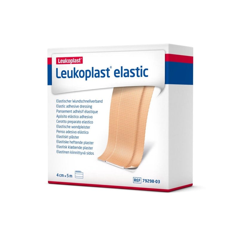 Leukoplast Elastic Wundpflaster - querelastisch für bewegte Gelenke, hautverträglich - Med-Praxisbedarf