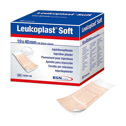 Leukoplast Soft Injektionspflaster - für Punktionsstellen nach Blutentnahme oder Infusion - Med-Praxisbedarf
