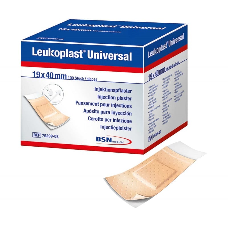 Leukoplast Universal Injektionspflaster - klein, wasserabweisend für Einstichstellen - Med-Praxisbedarf