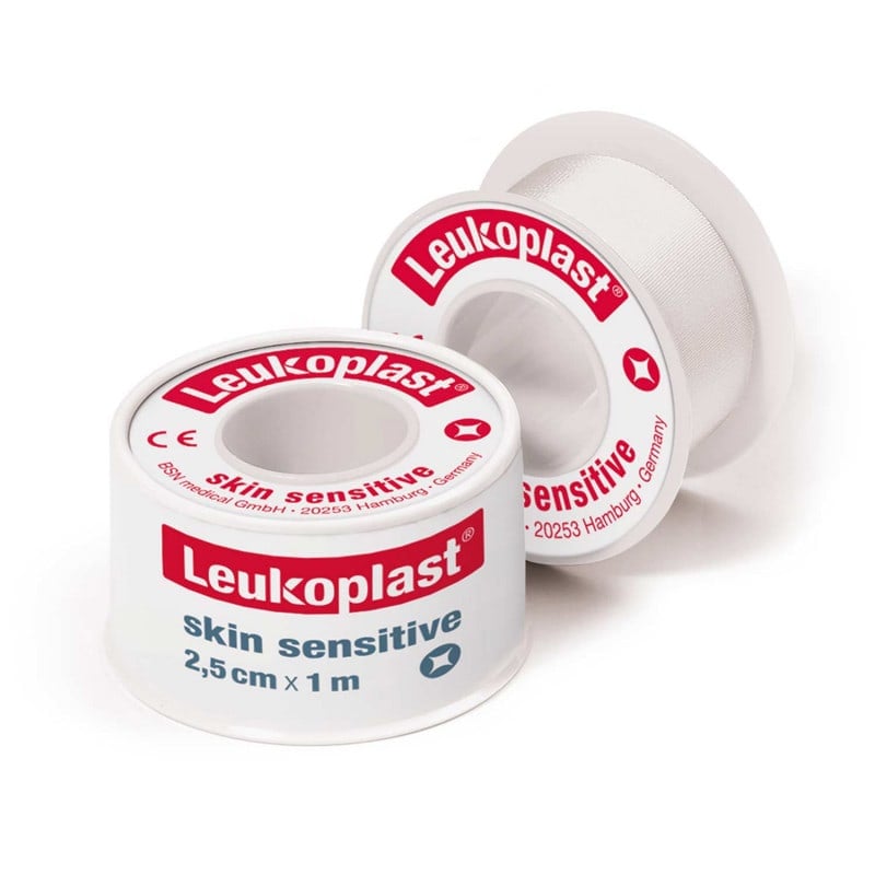 Leukoplast skin sensitive Fixierpflaster - für empfindliche Haut von Kleinkindern und Senioren - Med-Praxisbedarf