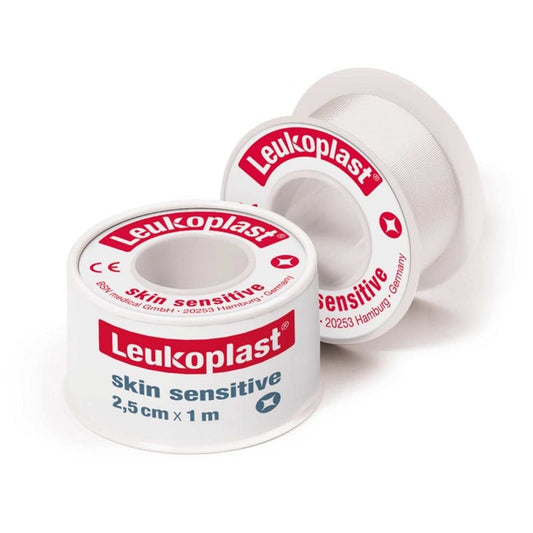 Leukoplast skin sensitive Fixierpflaster - für empfindliche Haut von Kleinkindern und Senioren - Med-Praxisbedarf